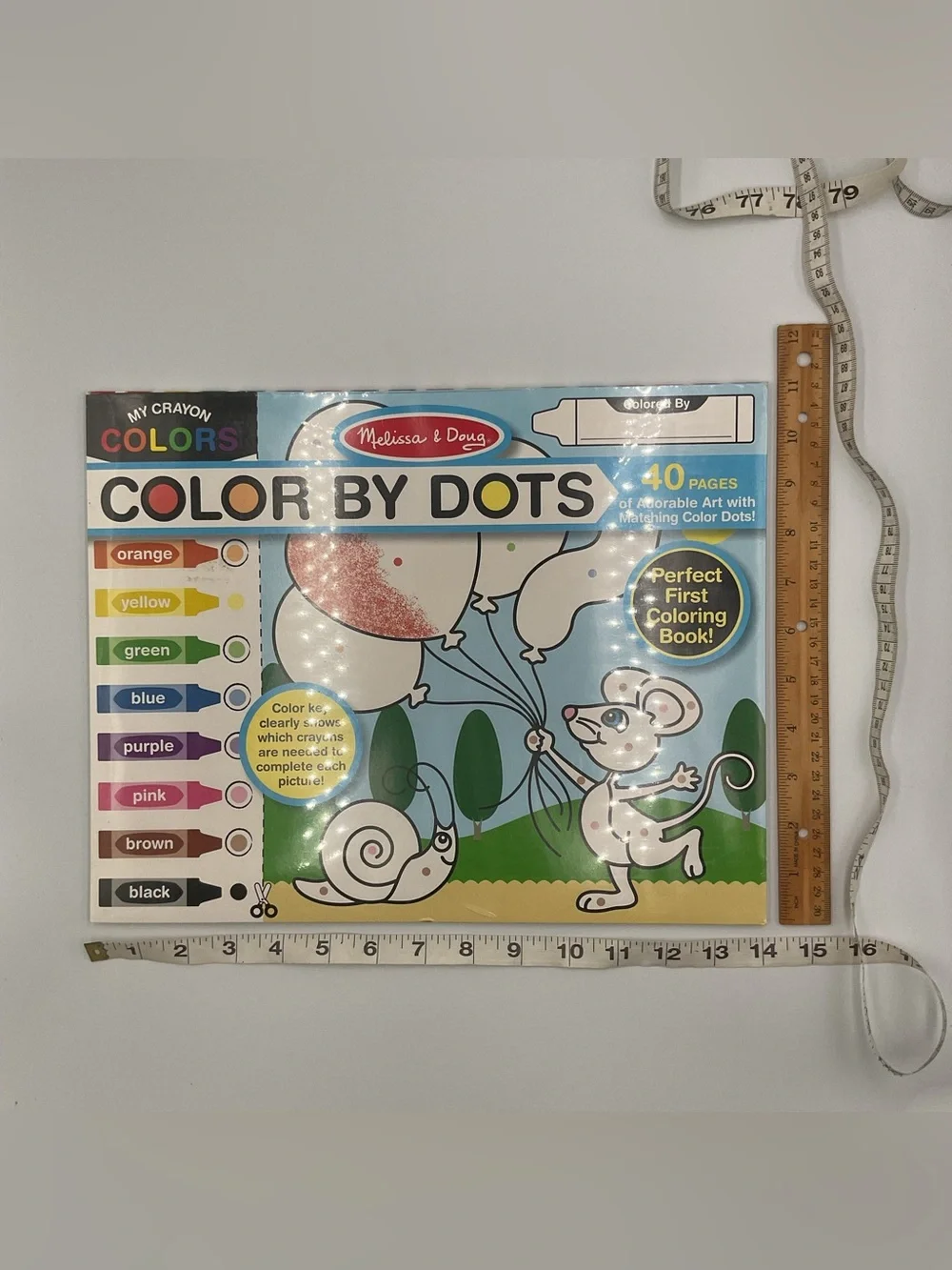 Melissa & Doug Color By Dots 40 Coloring Pages Early Childhood Activity Pad